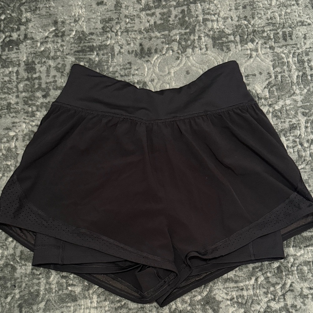 SPANX Women's Get Moving Black Athletic Shorts